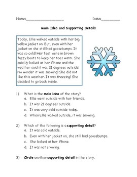 5Th Grade Main Idea And Supporting Details Worksheets Pdf picture 5Th Grade Main Idea And Supporting Details Worksheets Pdf