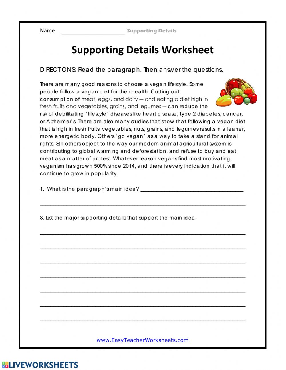 5Th Grade Main Idea And Supporting Details Worksheets Pdf pix 5Th Grade Main Idea And Supporting Details Worksheets Pdf