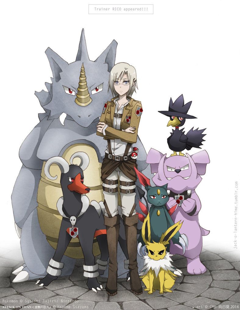picture Attack On Titan Pokemon Crossover