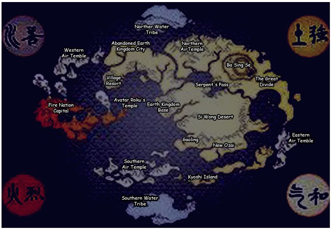 pix Avatar Map Northern Air Temple