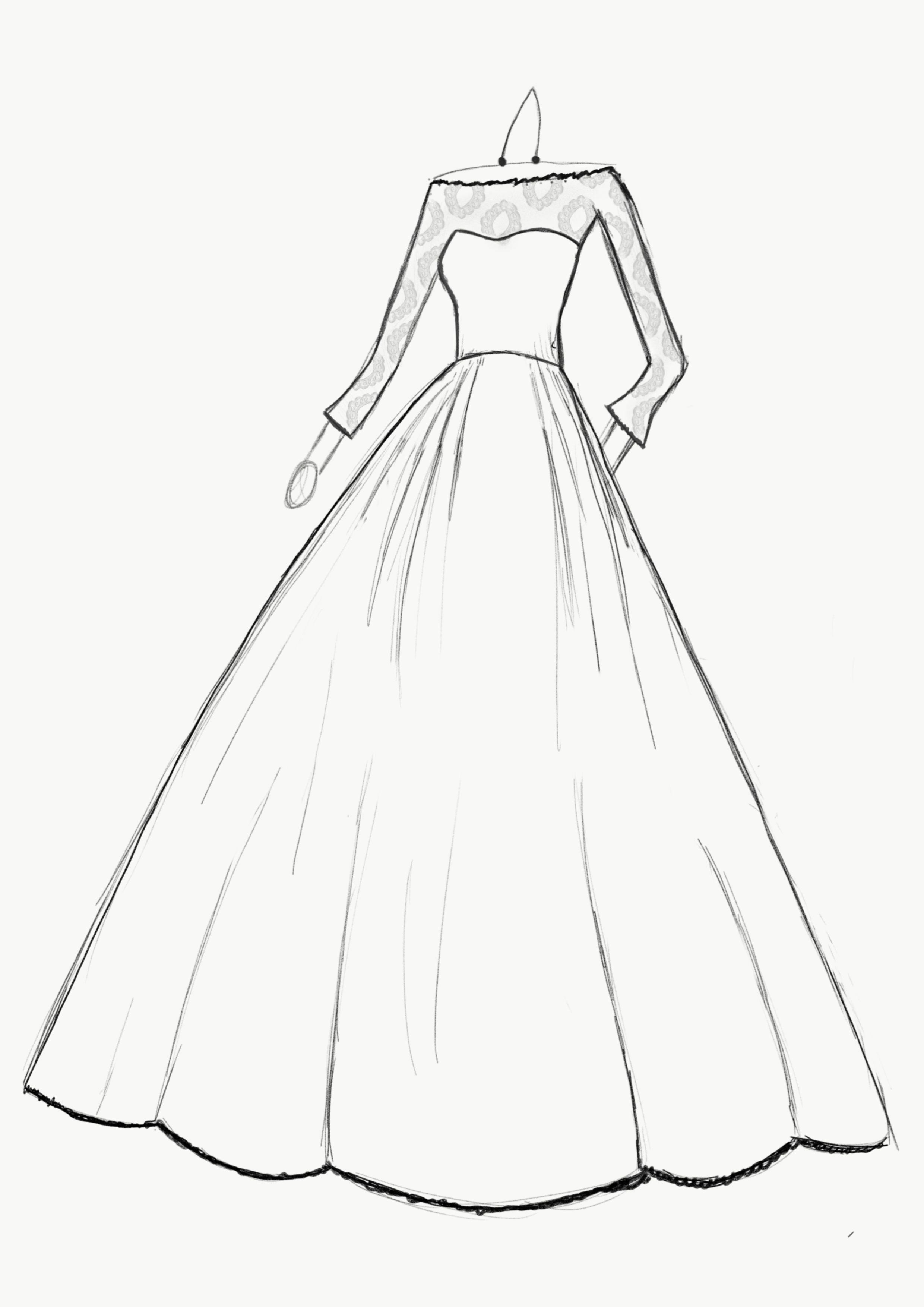 Featured image of post Ball Gown Drawing Easy