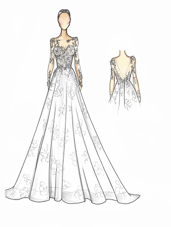 pics Ball Gown Drawing Easy