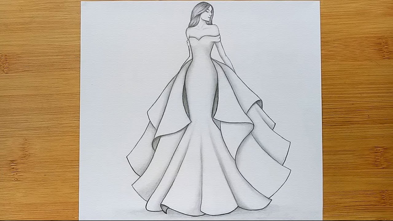 pix Ball Gown Drawing Easy