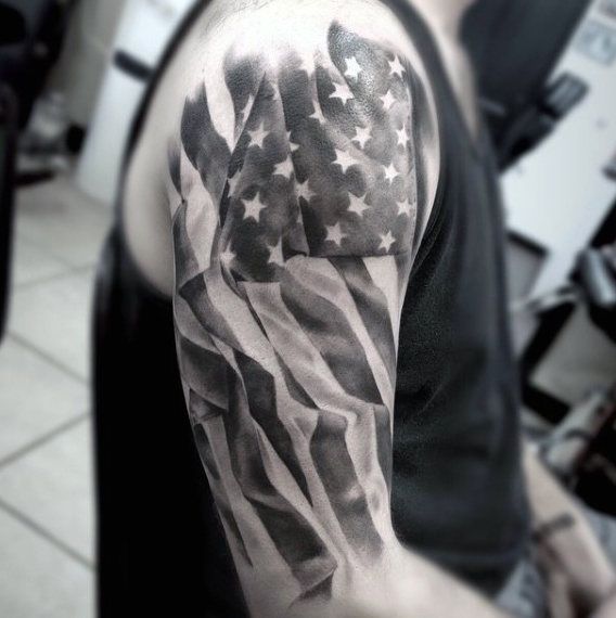 wallpapers Black And White Patriotic Tattoo Designs