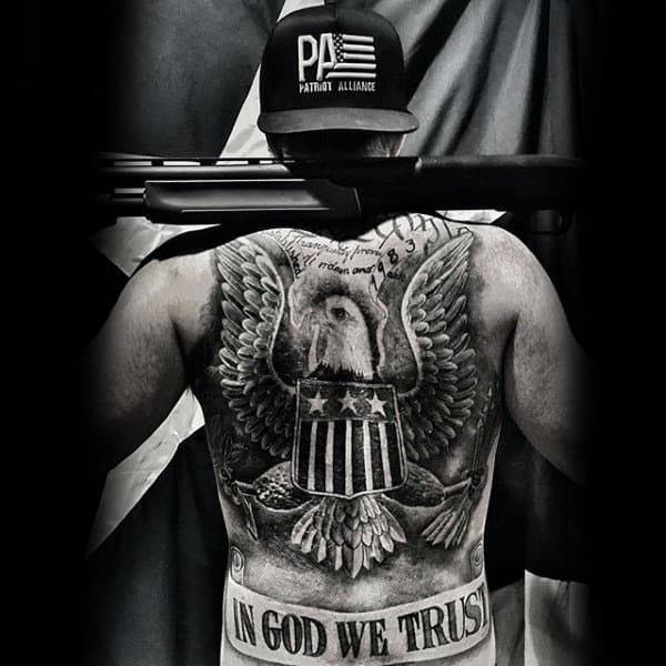 picture Black And White Patriotic Tattoo Designs