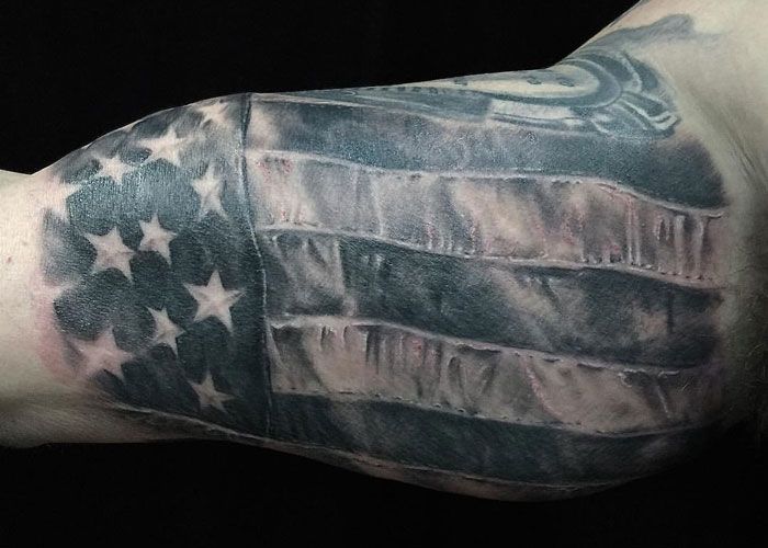 pic Black And White Patriotic Tattoo Designs