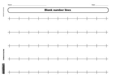 pic Blank Number Line Printable Pdf