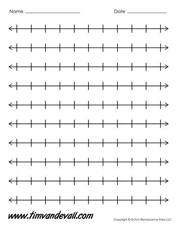 photo Blank Number Line To 20 Printable
