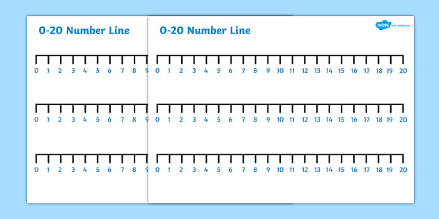 picture Blank Number Line To 20 Printable
