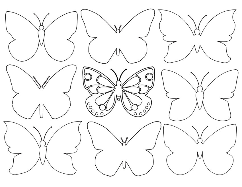 Featured image of post Butterfly Template To Print