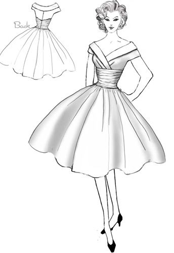 Featured image of post Cocktail Gown Drawing Easy