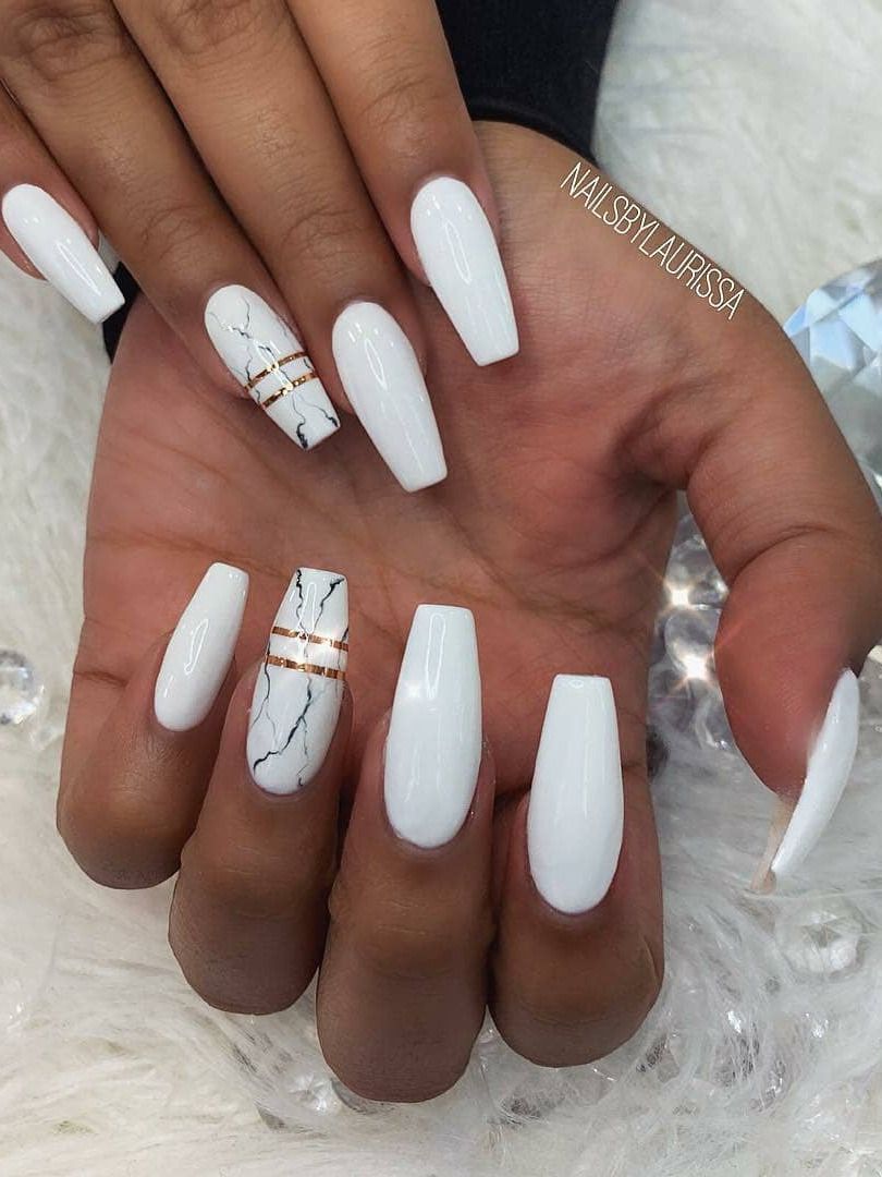 pix Fake Nail Ideas White