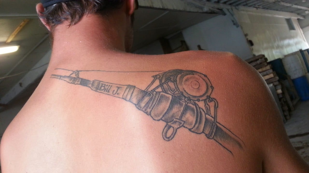 picture Fishing Rod Tattoo Forearm