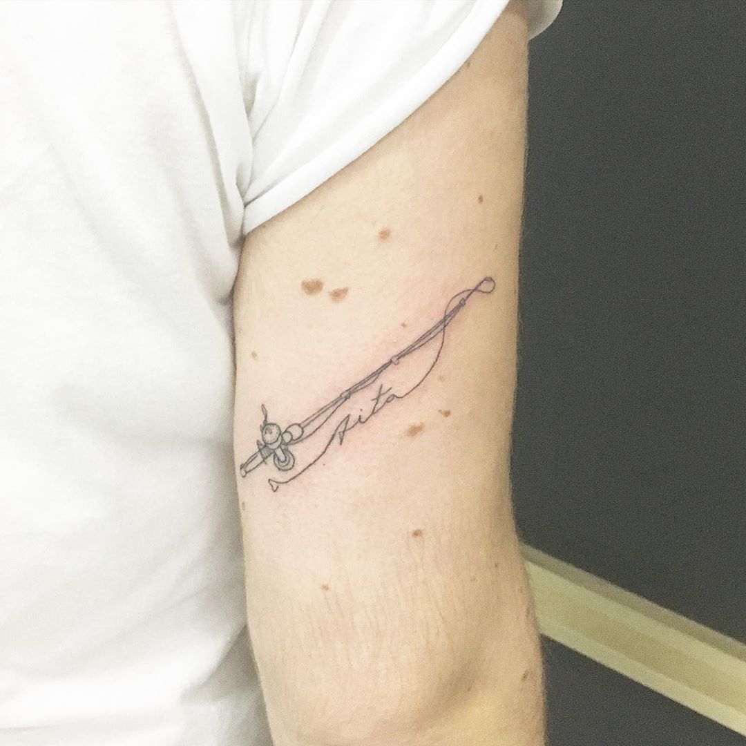 Fishing Rod Tattoo Small pix Fishing Rod Tattoo Small