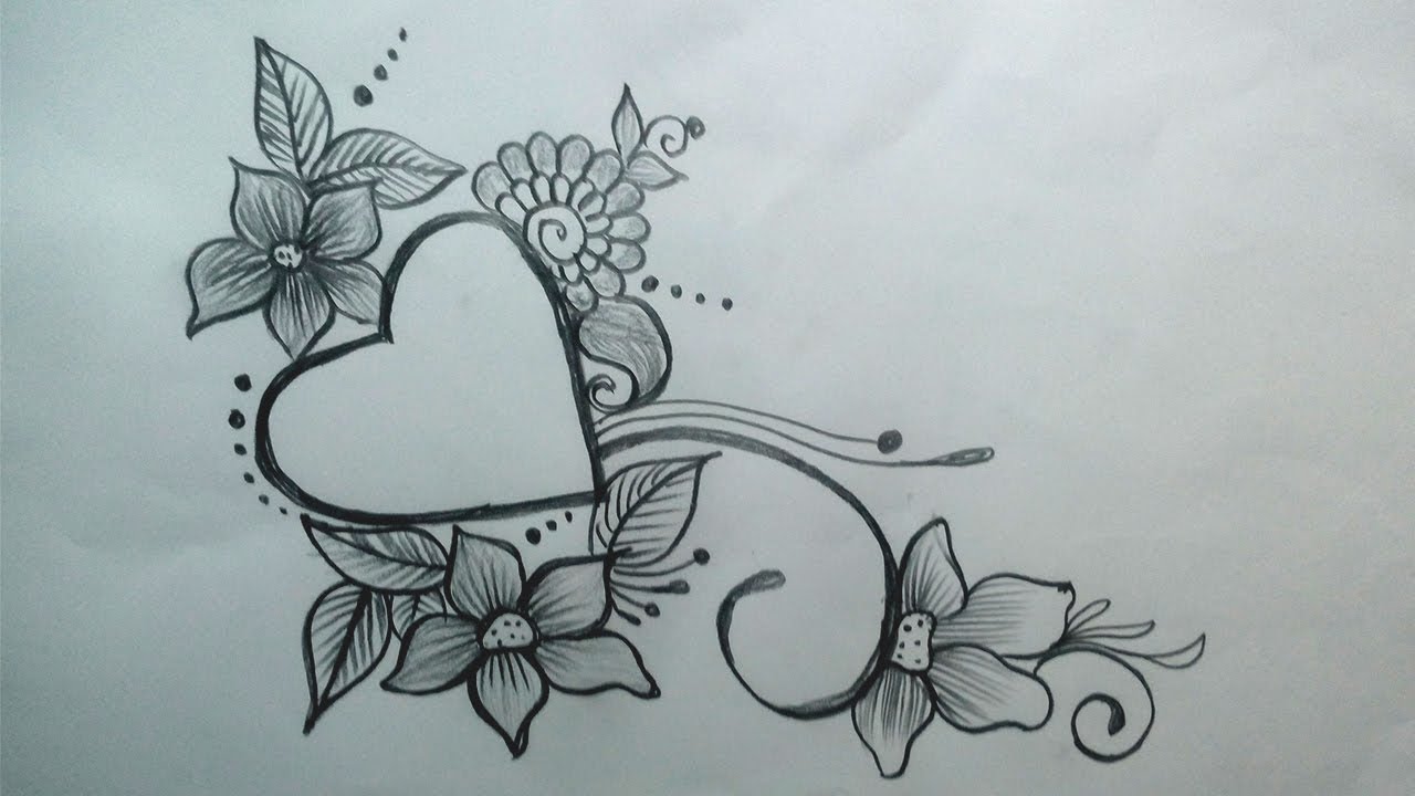 Flowers Drawing Pictures Pencil Easy photo Flowers Drawing Pictures Pencil Easy