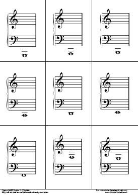 pix Free Music Note Flashcards