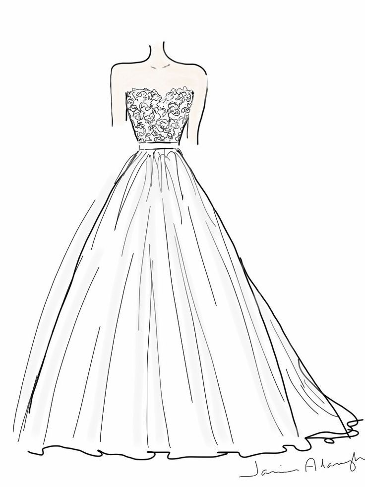 Featured image of post Gown Drawing Easy