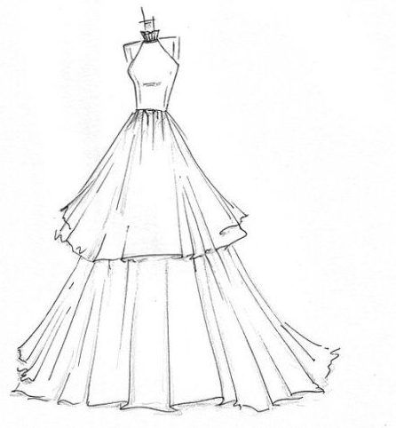 Gown Drawing Easy picture Gown Drawing Easy