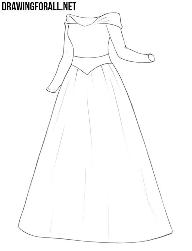 Gown Drawing Easy pics Gown Drawing Easy