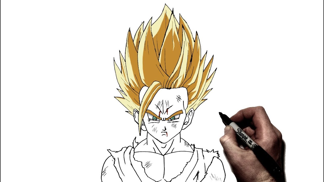 How To Draw Gohan Super Saiyan 2 pic How To Draw Gohan Super Saiyan 2