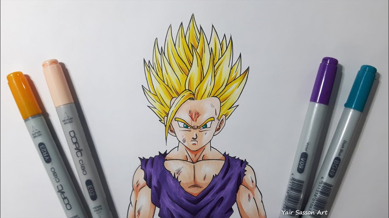 How To Draw Gohan Super Saiyan 2 picture How To Draw Gohan Super Saiyan 2