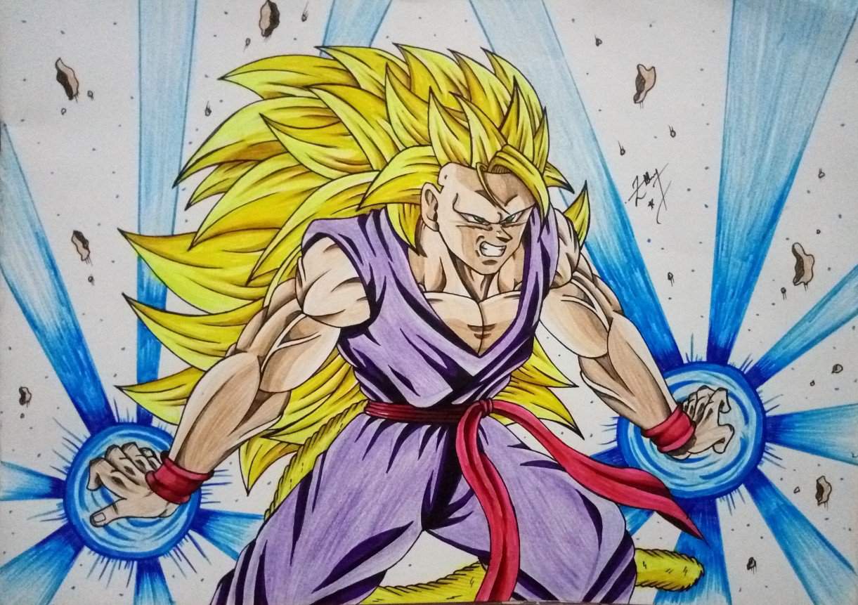 How To Draw Gohan Super Saiyan 3 pic How To Draw Gohan Super Saiyan 3