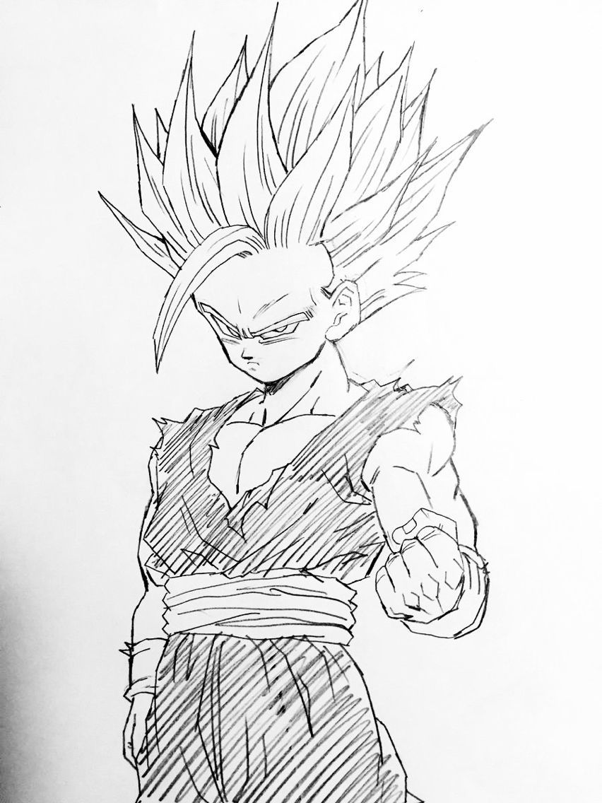 How To Draw Gohan Super Saiyan picture How To Draw Gohan Super Saiyan