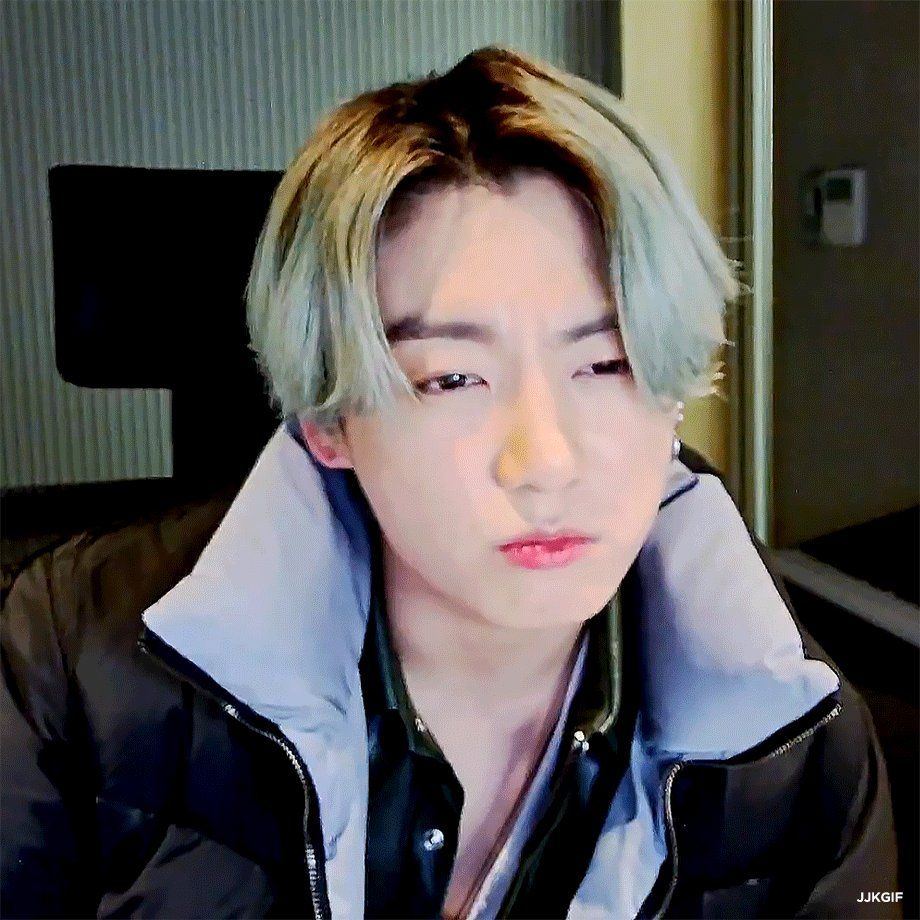 images Jungkook Blond Hair Gif 2021