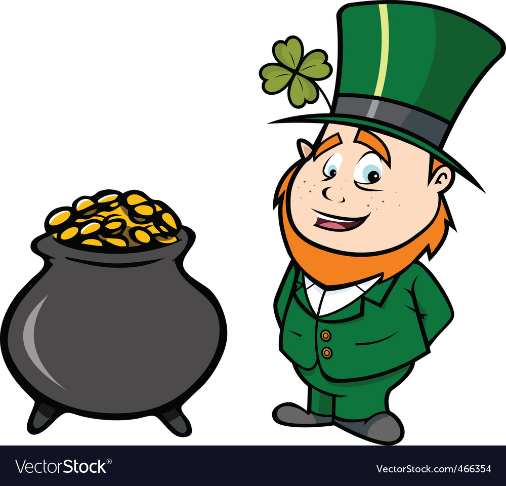 wallpapers Leprechaun Pot Of Gold Vector