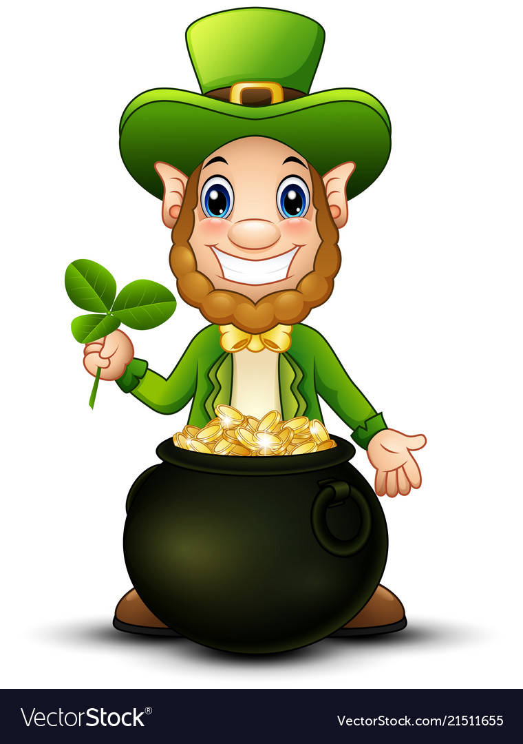 wallpapers Leprechaun Pot Of Gold Vector