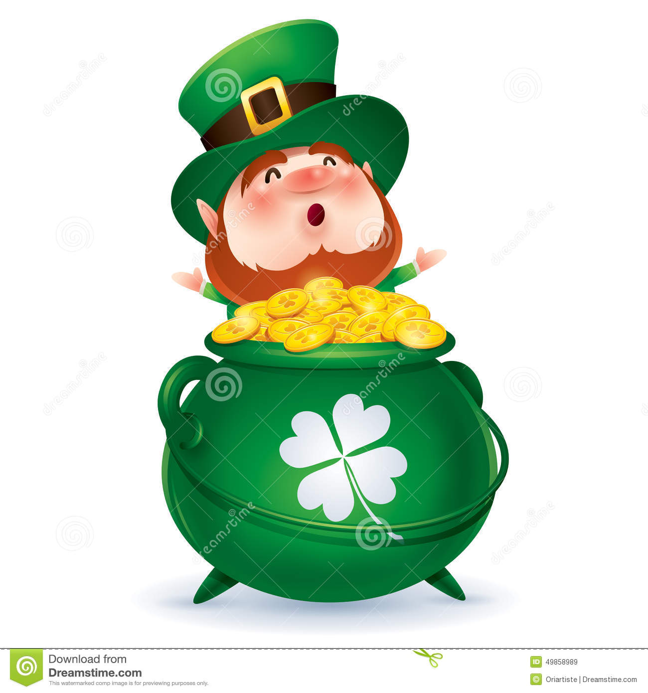 pix Leprechaun Pot Of Gold Vector