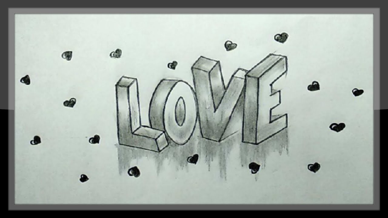 pics Love Pencil Cool Easy Drawings
