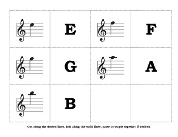 pix Music Note Flashcards Printable