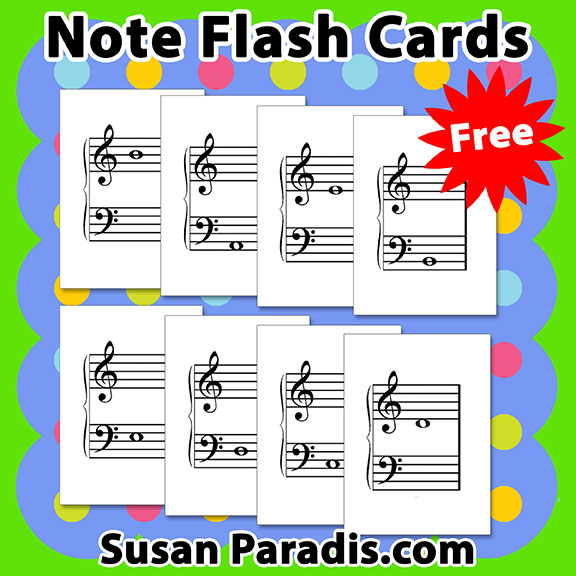 images Music Note Flashcards Printable