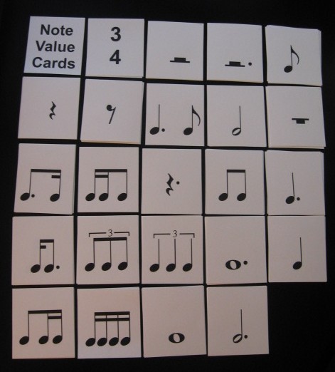 Music Note Value Flashcards images Music Note Value Flashcards