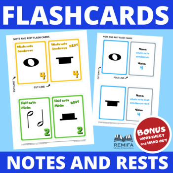 Music Note Value Flashcards photo Music Note Value Flashcards