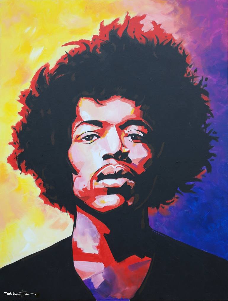 pix Painting Art Jimi Hendrix