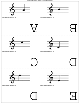 photo Pdf Printable Music Note Flashcards