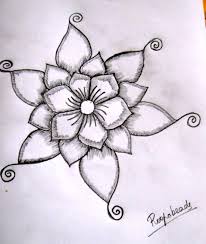 images Pencil Drawing Easy And Simple Flowers