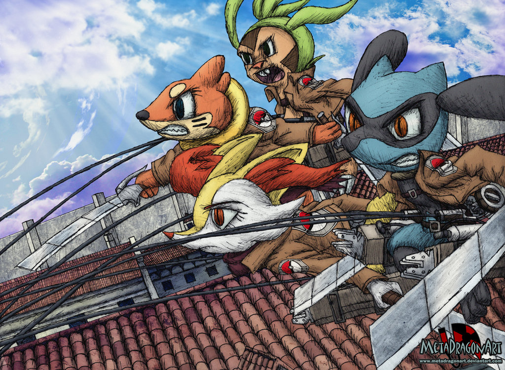 images Pokemon Vs Attack On Titan