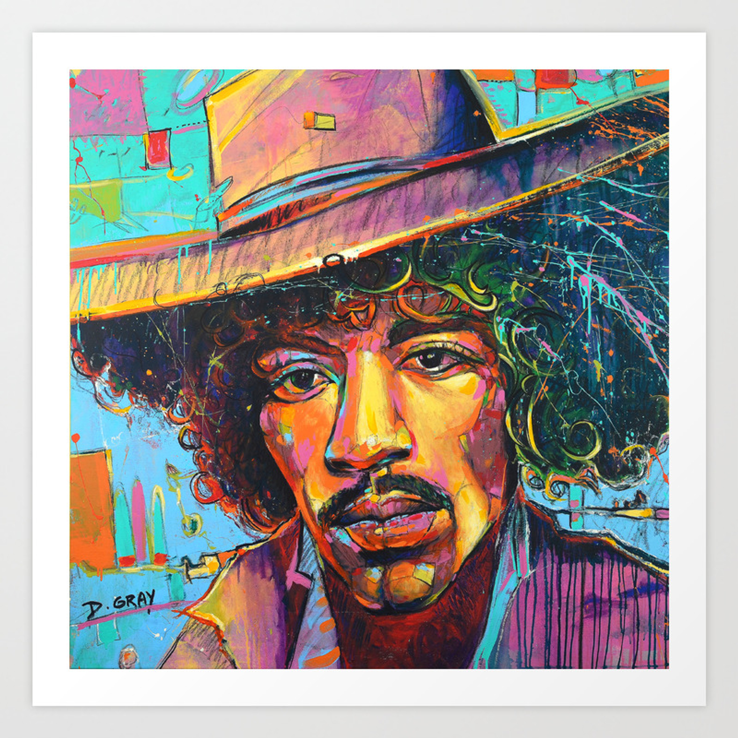 pic Pop Art Jimi Hendrix Painting