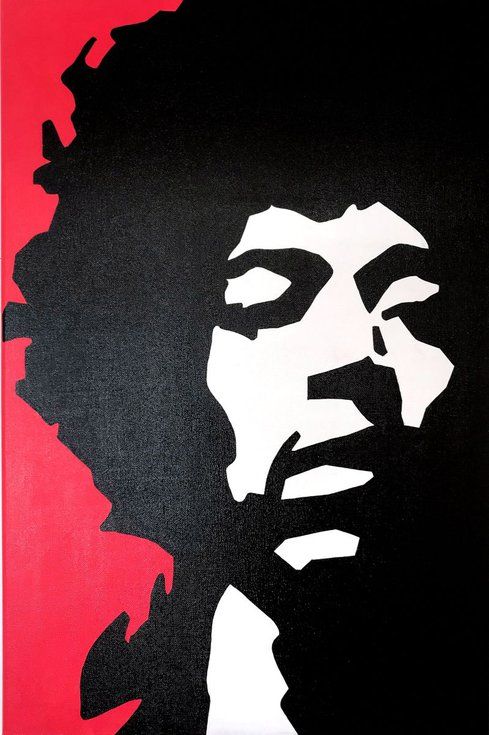 photo Pop Art Jimi Hendrix Painting