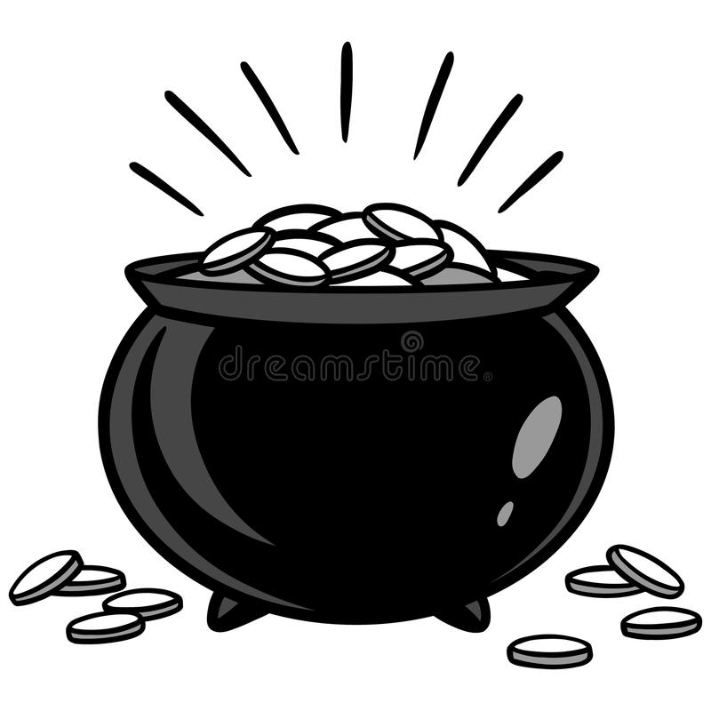 Pot Of Gold Vector Image images Pot Of Gold Vector Image