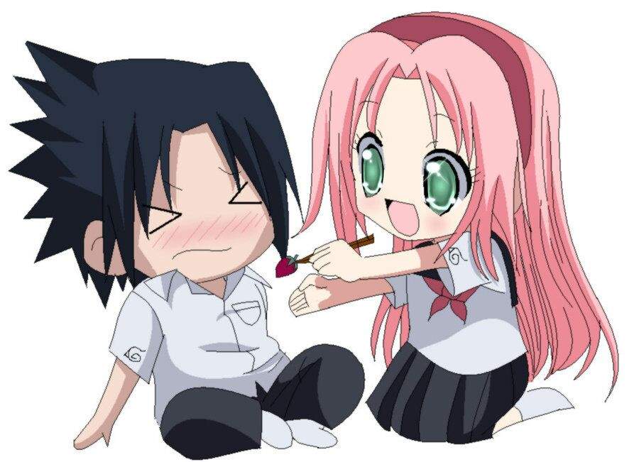 pic Sasuke X Sakura Chibi