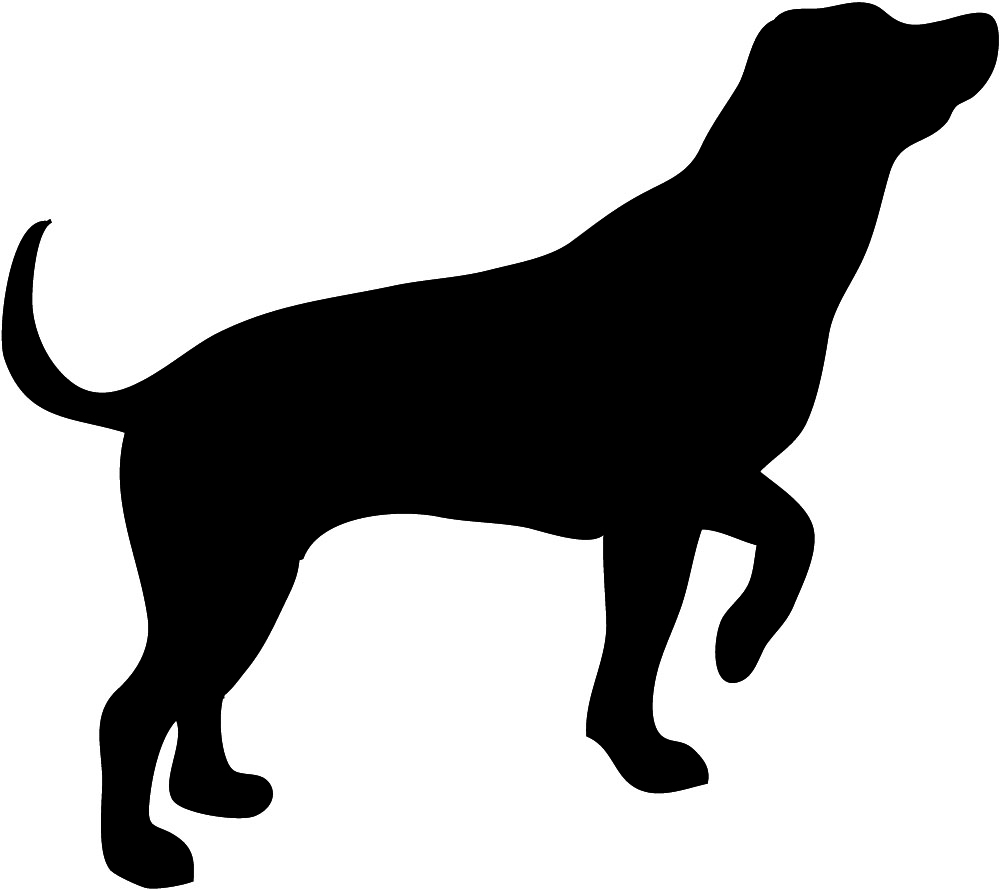Featured image of post Silhouette Dog Clipart Black And White Png
