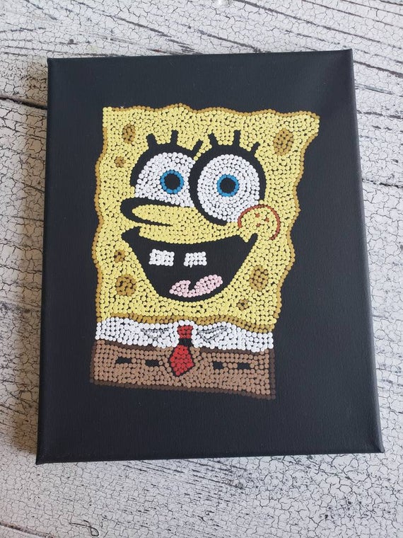 wallpapers Spongebob Cartoon Paintings On Canvas