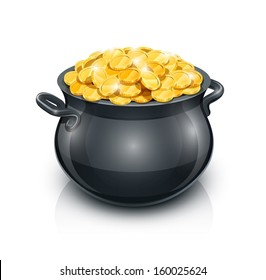 pics Transparent Pot Of Gold Vector