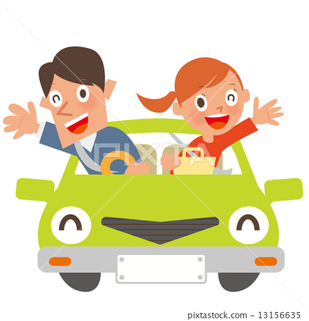 picture Two People In A Car Clipart