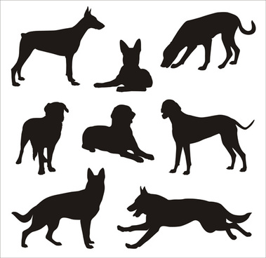 images Vector Silhouette Dog Clipart