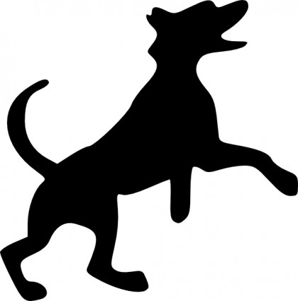 photo Vector Silhouette Dog Clipart